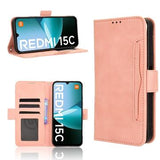 Xiaomi Redmi 15C Kortholder Pung Etui - Pink