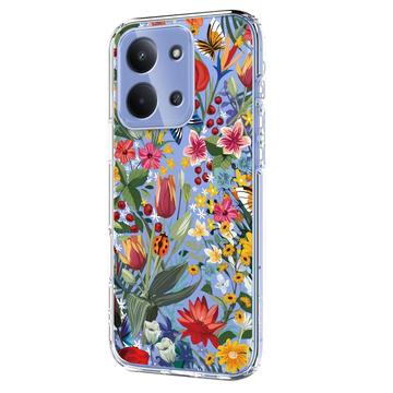 Xiaomi Redmi 15C TPU-cover med blomstermønster - Liljer