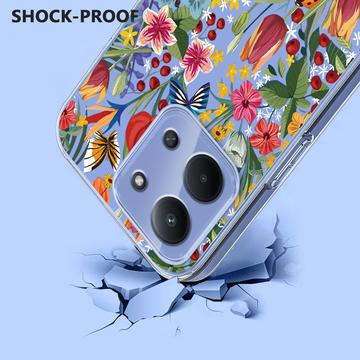 Xiaomi Redmi 15C TPU-cover med blomstermønster - Liljer