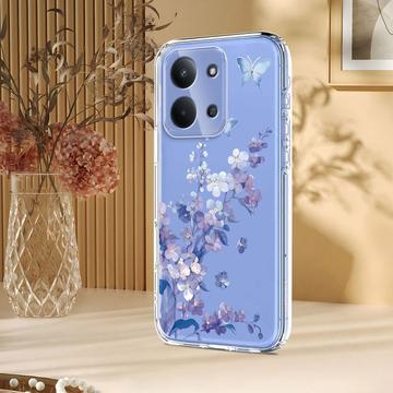 Xiaomi Redmi 15C TPU-cover med blomstermønster - Lilla