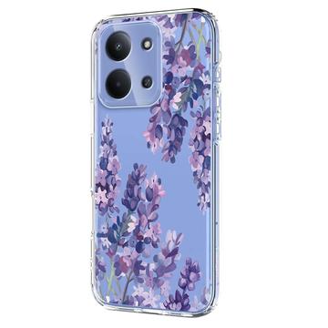 Xiaomi Redmi 15C TPU-cover med blomstermønster - Blåregn