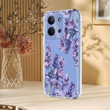 Xiaomi Redmi 15C TPU-cover med blomstermønster - Blåregn