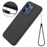 Xiaomi Redmi 15C Flydende silikone cover med håndrem - sort