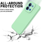 Xiaomi Redmi 15C Flydende silikone cover med håndrem - grøn