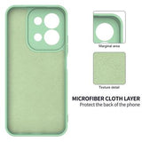 Xiaomi Redmi 15C Flydende silikone cover med håndrem - grøn