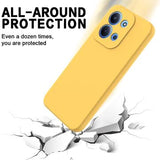 Xiaomi Redmi 15C Flydende silikone cover med håndrem - gul
