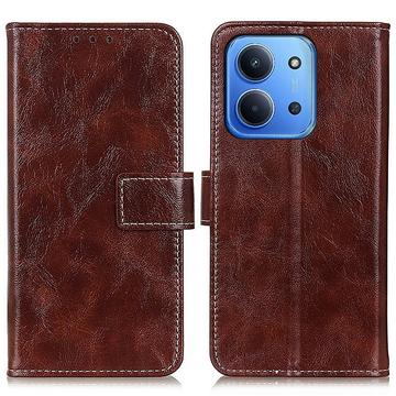 Xiaomi Redmi 15C Pung Etui med Stativ - Brun