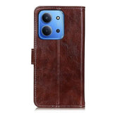 Xiaomi Redmi 15C Pung Etui med Stativ - Brun
