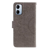 Xiaomi Redmi 15a Mandala Etui med Pung med håndledsrem - Grå