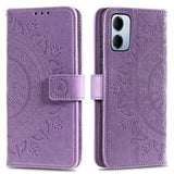 Xiaomi Redmi 15a Mandala Etui med Pung med håndledsrem - Lilla