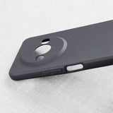 Xiaomi Redmi A3 Anti-Fingeraftryk Mat TPU Cover - Sort