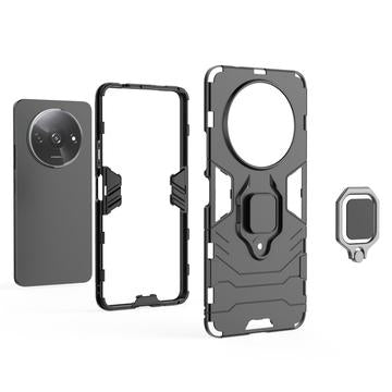 Xiaomi Redmi A3 Hybrid Cover med Ring Holder - Blå