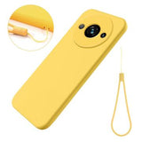 Xiaomi Redmi A3/Poco C61 Liquid Silikone Cover med Strop - Gul