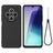 Xiaomi Redmi A3 Pro Flydende silikone cover med håndrem - sort