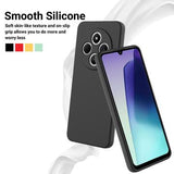 Xiaomi Redmi A3 Pro Flydende silikone cover med håndrem - sort