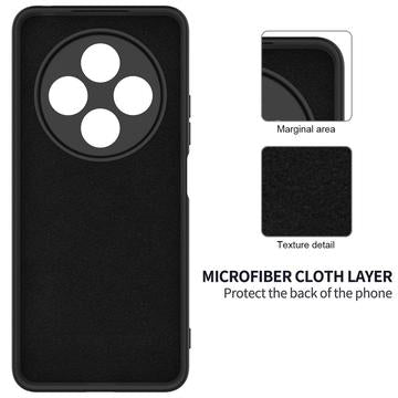 Xiaomi Redmi A3 Pro Flydende silikone cover med håndrem - sort
