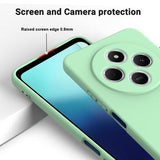 Xiaomi Redmi A3 Pro Flydende silikone cover med håndrem - grøn