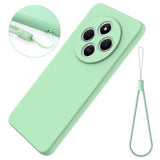 Xiaomi Redmi A3 Pro Flydende silikone cover med håndrem - grøn