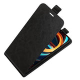 Xiaomi Redmi A3 Vertikal Flip Taske med Kortholder - Sort
