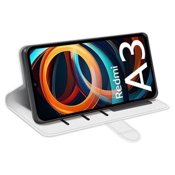 Xiaomi Redmi A3 Pung Cover med Magnetisk Lukning - Hvid