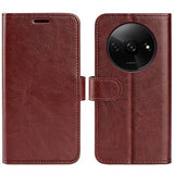 Xiaomi Redmi A3 Pung Cover med Magnetisk Lukning - Brun