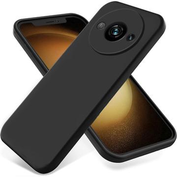 Xiaomi Redmi A3x Liquid Silikone Cover med Strop - Sort