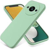 Xiaomi Redmi A3x Liquid Silikone Cover med Strop - Grøn