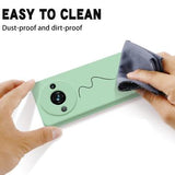Xiaomi Redmi A3x Liquid Silikone Cover med Strop - Grøn