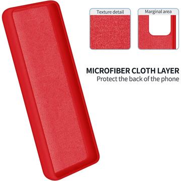 Xiaomi Redmi A3x Liquid Silikone Cover med Strop - Rød