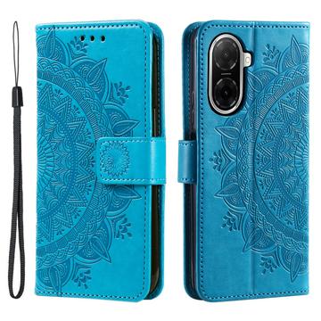 Xiaomi Redmi A5 4G/Poco C71 Mandala Series Etui med Pung - Blå