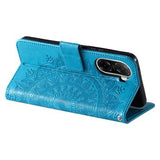 Xiaomi Redmi A5 4G/Poco C71 Mandala Series Etui med Pung - Blå