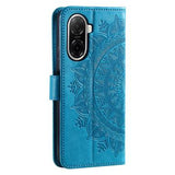 Xiaomi Redmi A5 4G/Poco C71 Mandala Series Etui med Pung - Blå