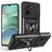 Xiaomi Redmi A5 4G/Poco C71 Roterende Ring Hybrid Cover med Kameraskjold - Sort