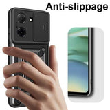 Xiaomi Redmi A5 4G/Poco C71 Roterende Ring Hybrid Cover med Kameraskjold - Blå