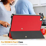 Xiaomi Redmi K Pad 2 Tri-Fold Series Smart Folio-etui - rød