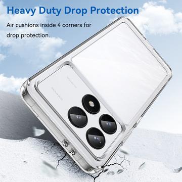 Xiaomi Redmi K70/K70 Pro/Poco F6 Pro Anti-Shock Hybrid Cover - Gennemsigtig