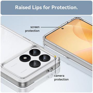 Xiaomi Redmi K70/K70 Pro/Poco F6 Pro Anti-Shock Hybrid Cover - Gennemsigtig