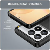 Xiaomi Redmi K70/K70 Pro/Poco F6 Pro Børstet TPU Cover - Karbonfiber - Sort