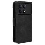 Xiaomi Redmi K70/K70 Pro/Poco F6 Pro Pung Cover med Kortholder - Sort