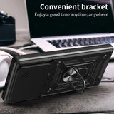 Xiaomi Redmi K70/K70 Pro/Poco F6 Pro Roterende Ring Hybrid Cover med Kameraskjold - Blå