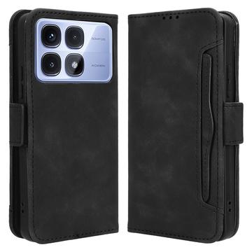 Xiaomi Redmi K70 Ultra Pung Cover med Kortholder - Sort