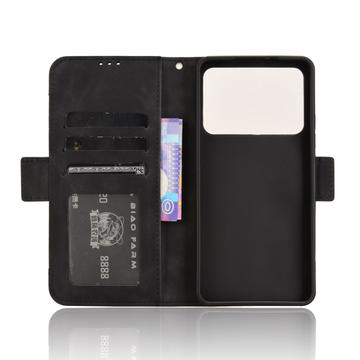 Xiaomi Redmi K70 Ultra Pung Cover med Kortholder - Sort