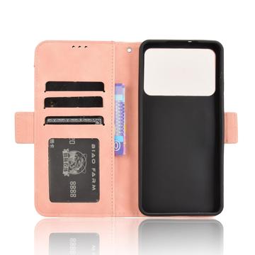 Xiaomi Redmi K70 Ultra Pung Cover med Kortholder - Pink
