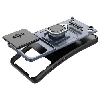 Xiaomi Redmi K70 Ultra Roterende Ring Hybrid Cover med Kameraskjold - Blå