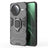 Xiaomi Redmi K80/Poco F7 Pro Hybrid Cover med Ring Holder - Sort