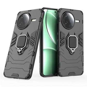 Xiaomi Redmi K80/Poco F7 Pro Hybrid Cover med Ring Holder - Sort