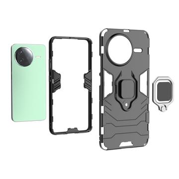 Xiaomi Redmi K80/Poco F7 Pro Hybrid Cover med Ring Holder - Blå