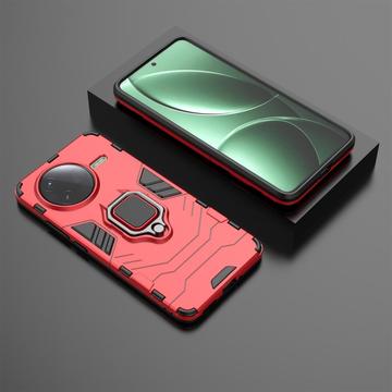 Xiaomi Redmi K80/Poco F7 Pro Hybrid Cover med Ring Holder - Rød