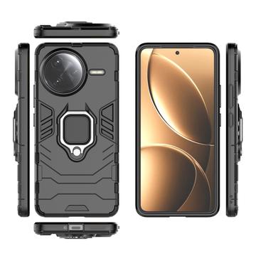 Xiaomi Redmi K80 Pro/Poco F7 Ultra Hybrid Cover med Ring Holder - Sort