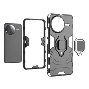 Xiaomi Redmi K80 Pro/Poco F7 Ultra Hybrid Cover med Ring Holder - Blå